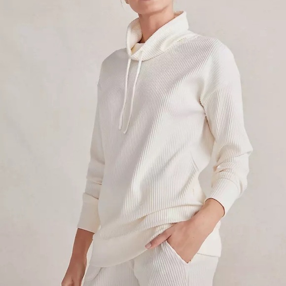 Haven Well Within Velour Ribbed Funnel Neck Pullover small - Picture 7 of 8